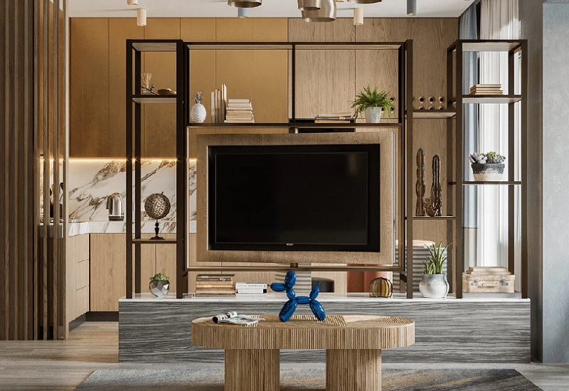 Inspirasi Meja Sekat Ruang Tamu Minimalis agar Hunian Lebih Rapi