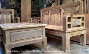 Meja Kayu Jati Ruang Tamu