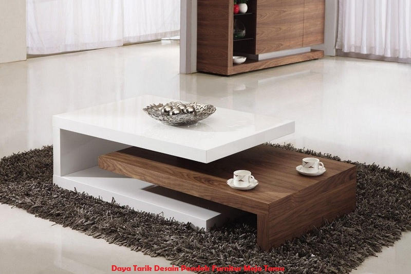 Daya Tarik Desain Pendek Furnitur Meja Tamu