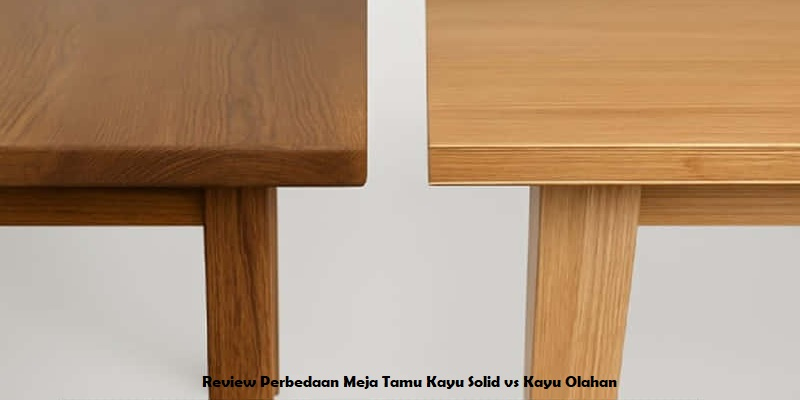 Review Perbedaan Meja Tamu Kayu Solid vs Kayu Olahan
